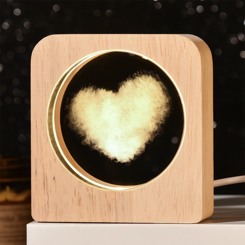 Personalized Crystal Night Light Custom Photo & Text Gift Laser/Print Options-larkway tradelink