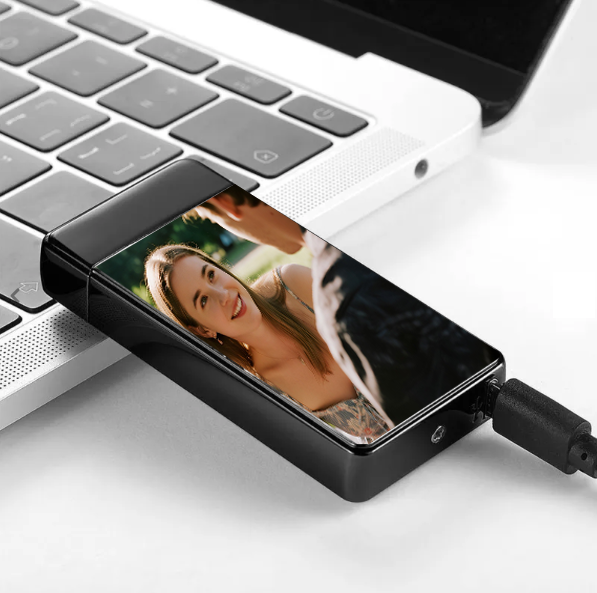 Custom Photo Lighter with Fingerprint Unlock Personalized Picture Gift-larkway tradelink