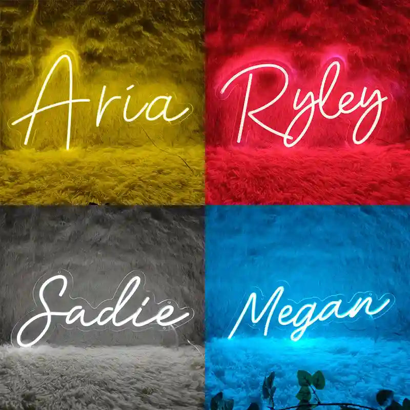 Custom Name  Led Light Personalized Text Neon Sign Wall Decor-larkway tradelink