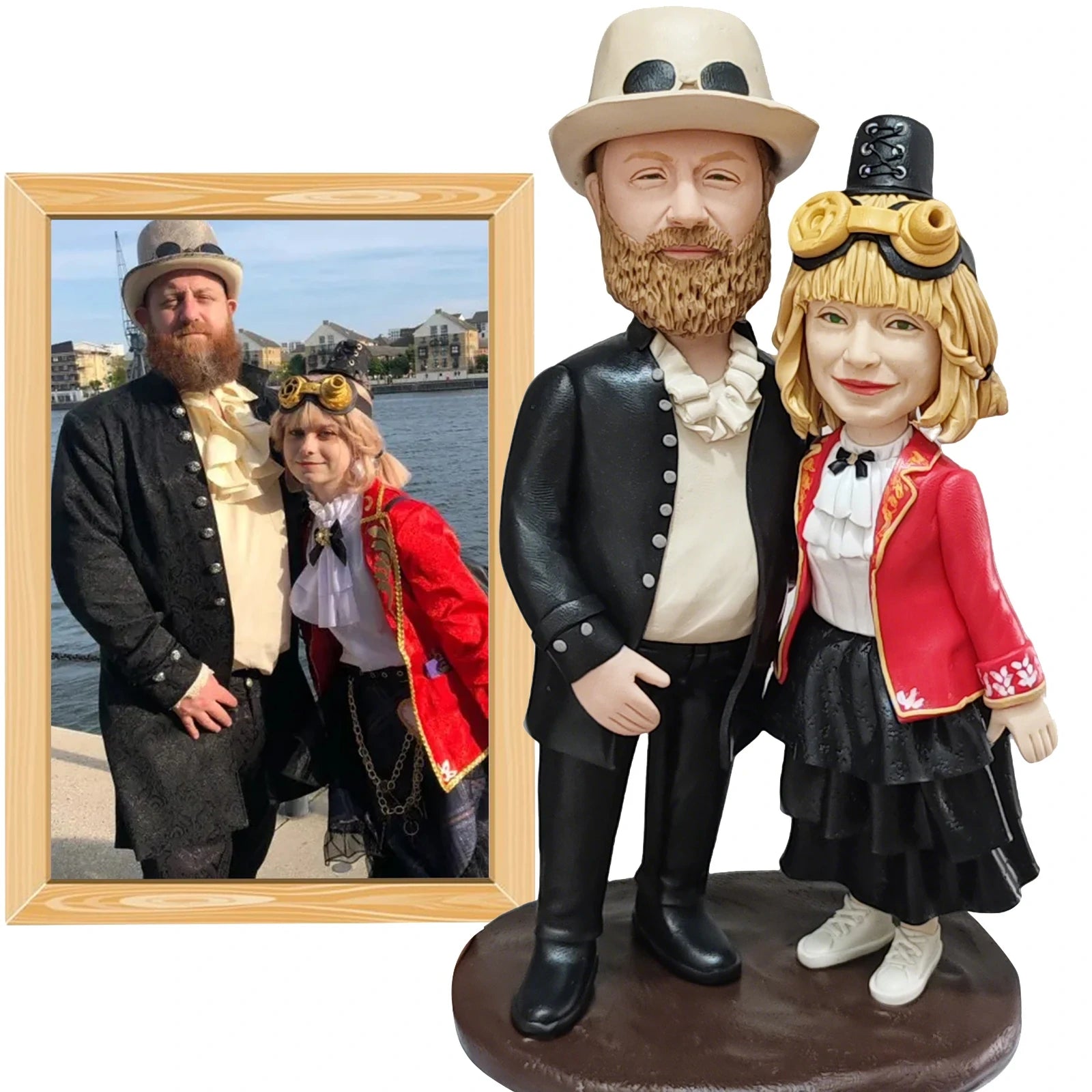 Custom Bobblehead Figurines,Full Body Customization Figuras Based on Pictures,Personalized Bobblehead Doll Best Gift for Family-larkway tradelink