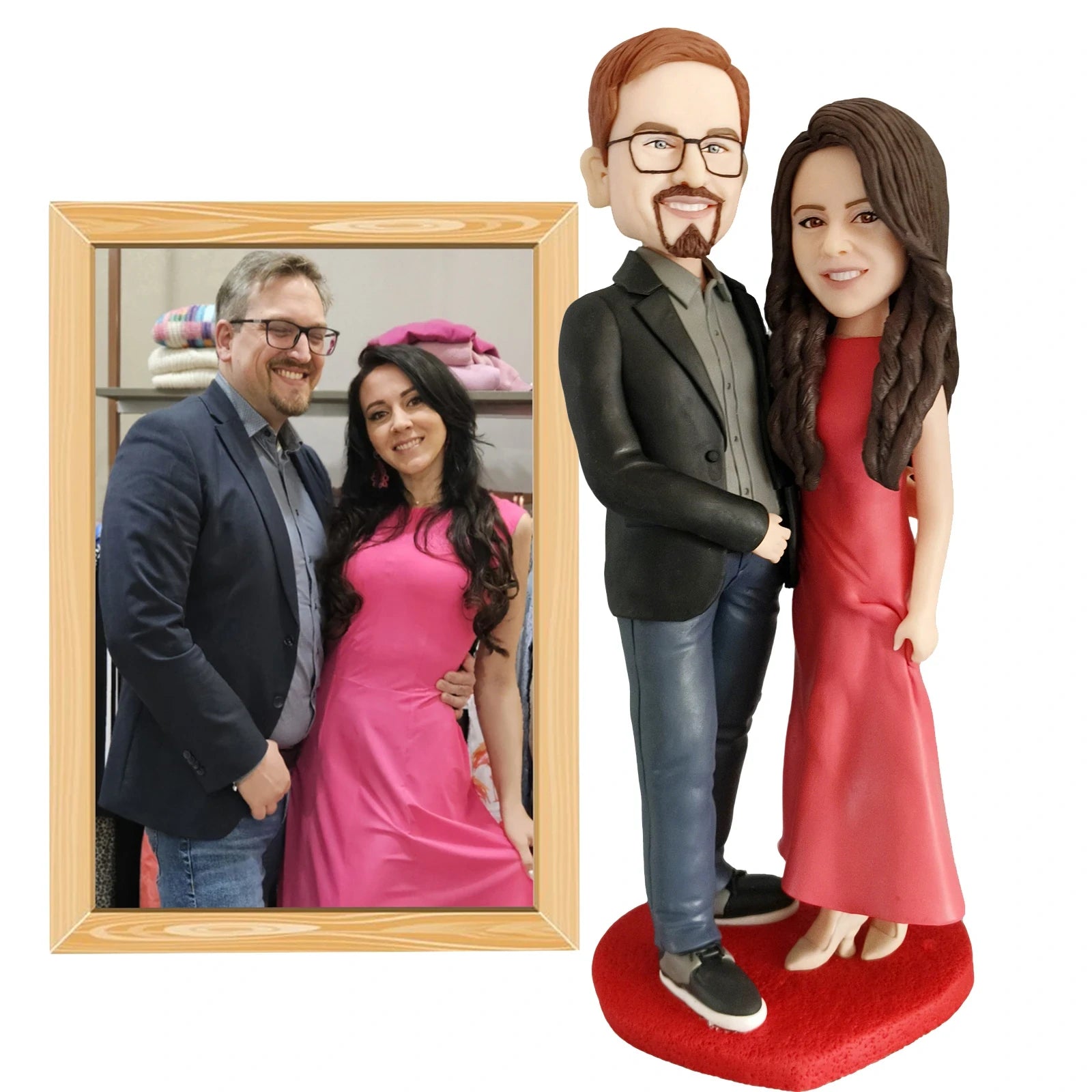 Custom Bobblehead Figurines,Full Body Customization Figuras Based on Pictures,Personalized Bobblehead Doll Best Gift for Family-larkway tradelink