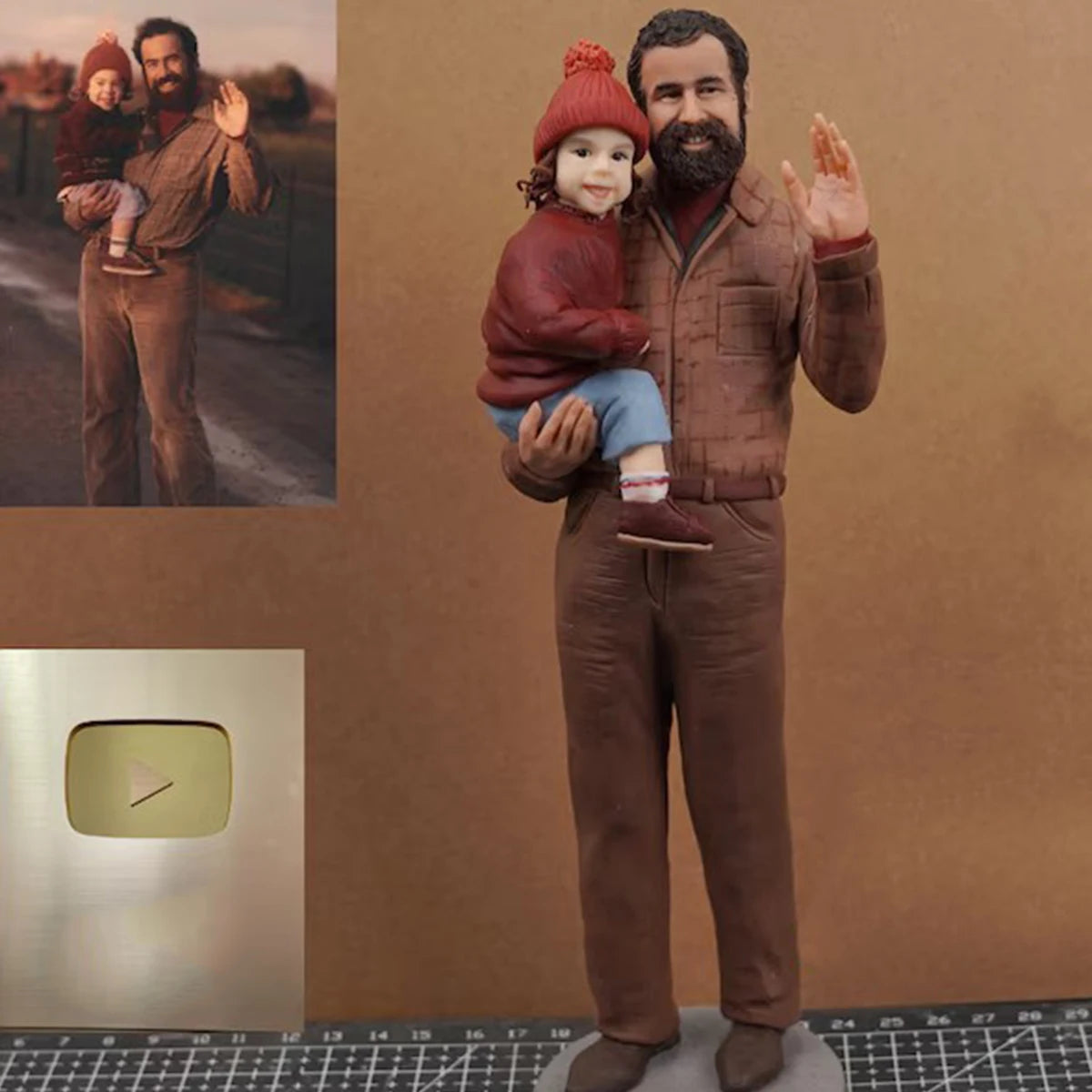 Customize personalized big head sculptures to prepare Christmas and birthday gifts for family and friends, requiring a full body-larkway tradelink