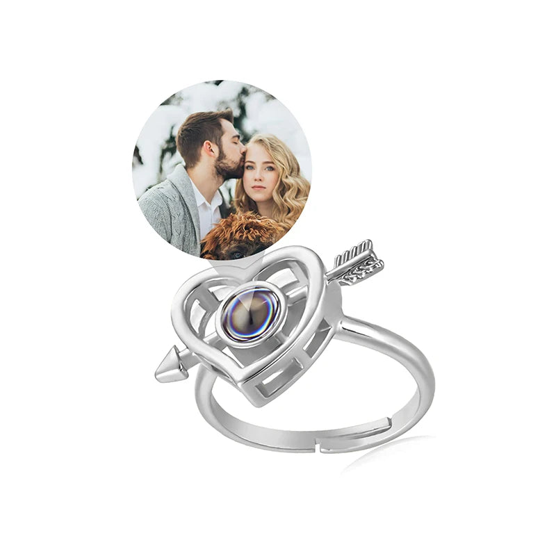 Pesonalized Photo Ring Custom Ring with Picture inside Customized Rings Gifts for Women Valentine's Day Birthday Anniversary-larkway tradelink