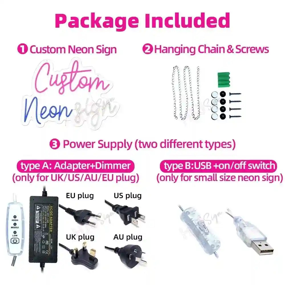 Custom Neon LED Sign Light Decor Personalized Text Light Gift-larkway tradelink