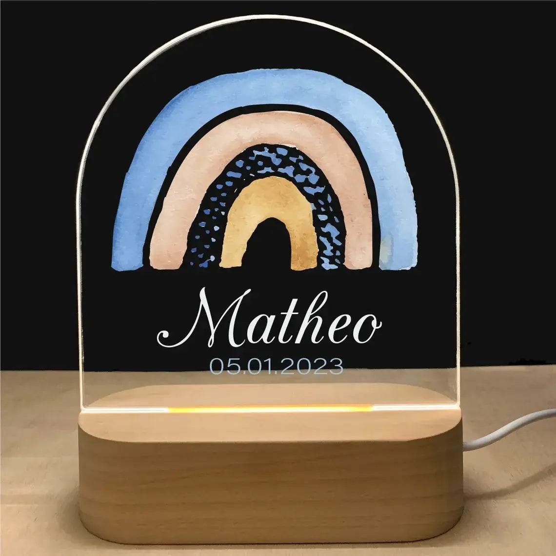 Personalized 3D Children Animal Lamp Custom First Name Night Light For Decoration Gift-larkway tradelink