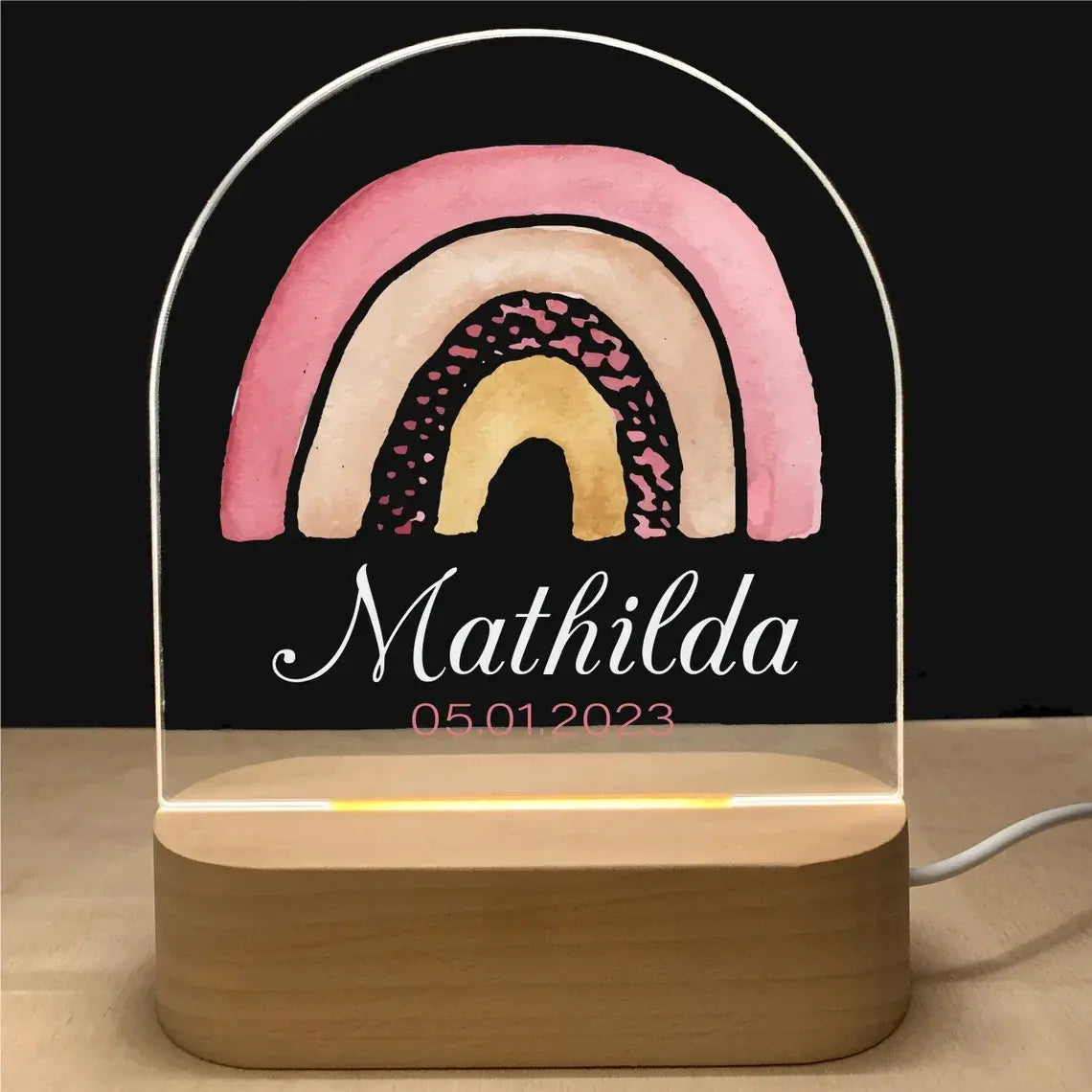 Personalized 3D Children Animal Lamp Custom First Name Night Light For Decoration Gift-larkway tradelink