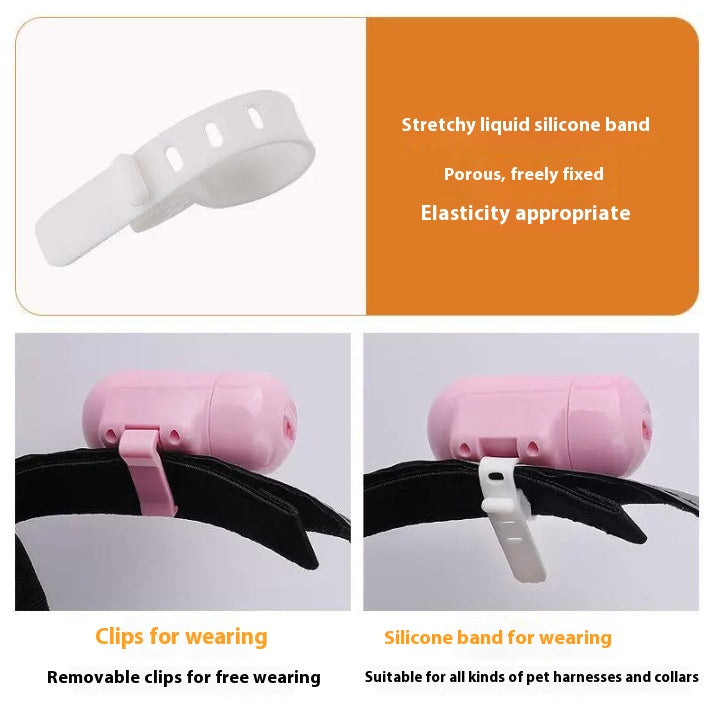 Customized Pet Social Projection Lamp Personalized Collar Tag LED Lamp Night Anti Lost Dog Walking Lamp-larkway tradelink