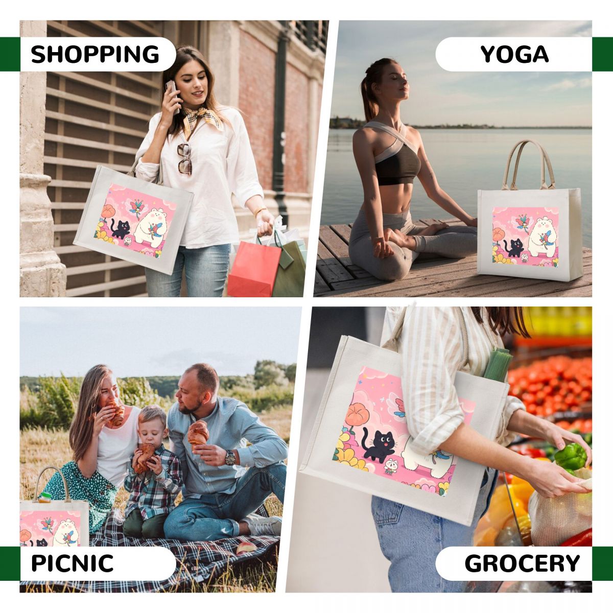 Personalized PIctur Tote Bag Custom Photo handbag for Her-larkway tradelink