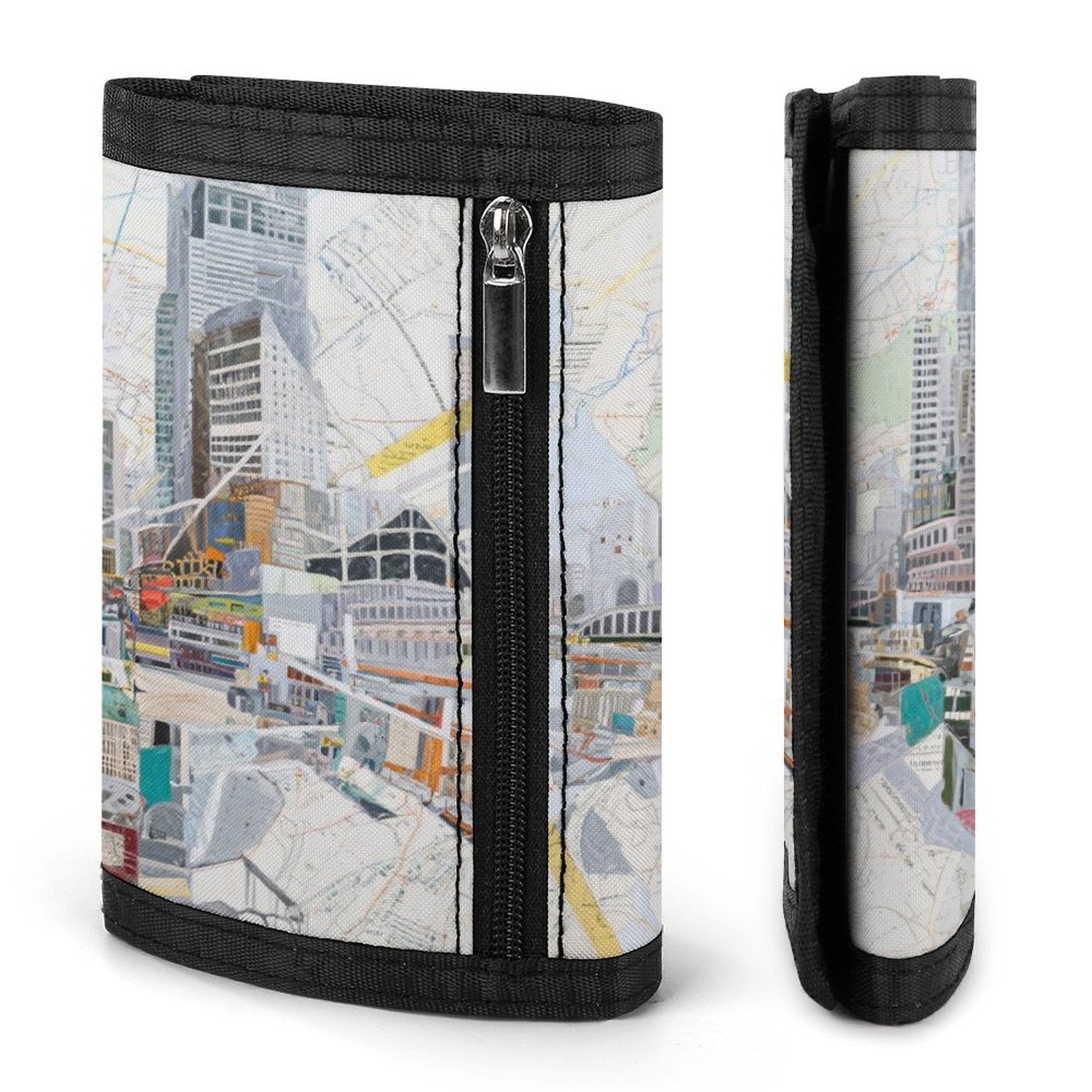 Custom Photo Tri Fold Polyester Wallet Personalized Durable Gift-larkway tradelink