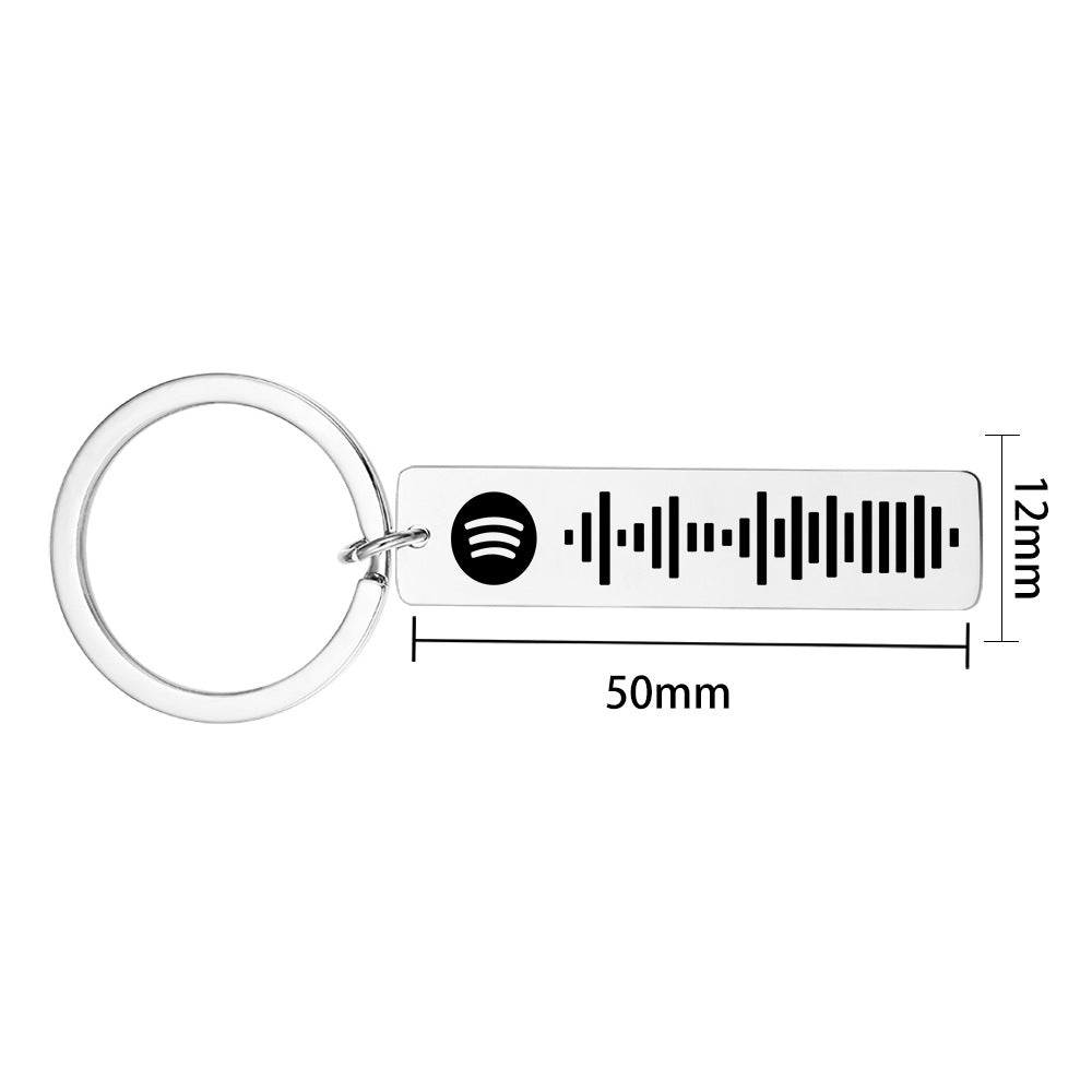 Custom Spotify Keychain Personalized Scannable Song Code Gift-larkway tradelink