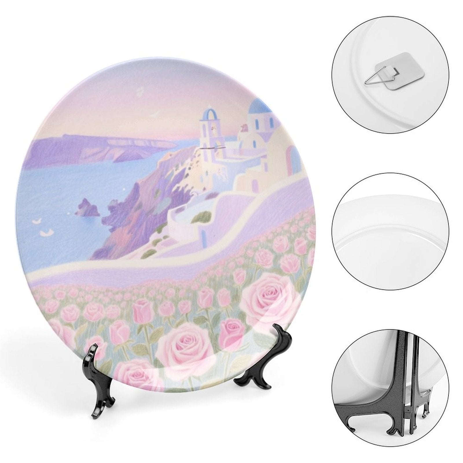 Custom Photo Bone China Decorative Plate Personalized Picture Ceramic-larkway tradelink