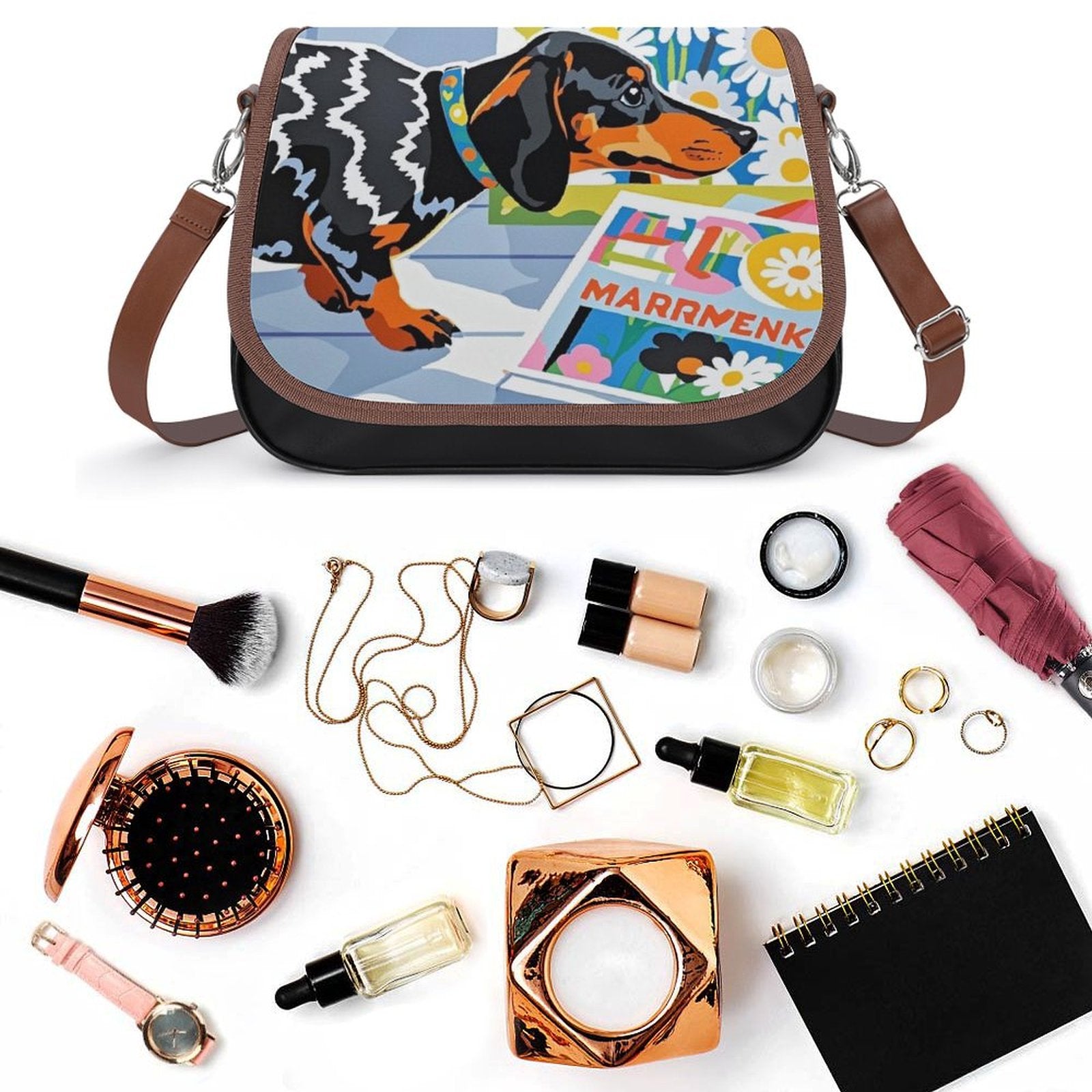 Custom Photo Leather Bag Detachable Strap Personalized Handbag for Her-larkway tradelink