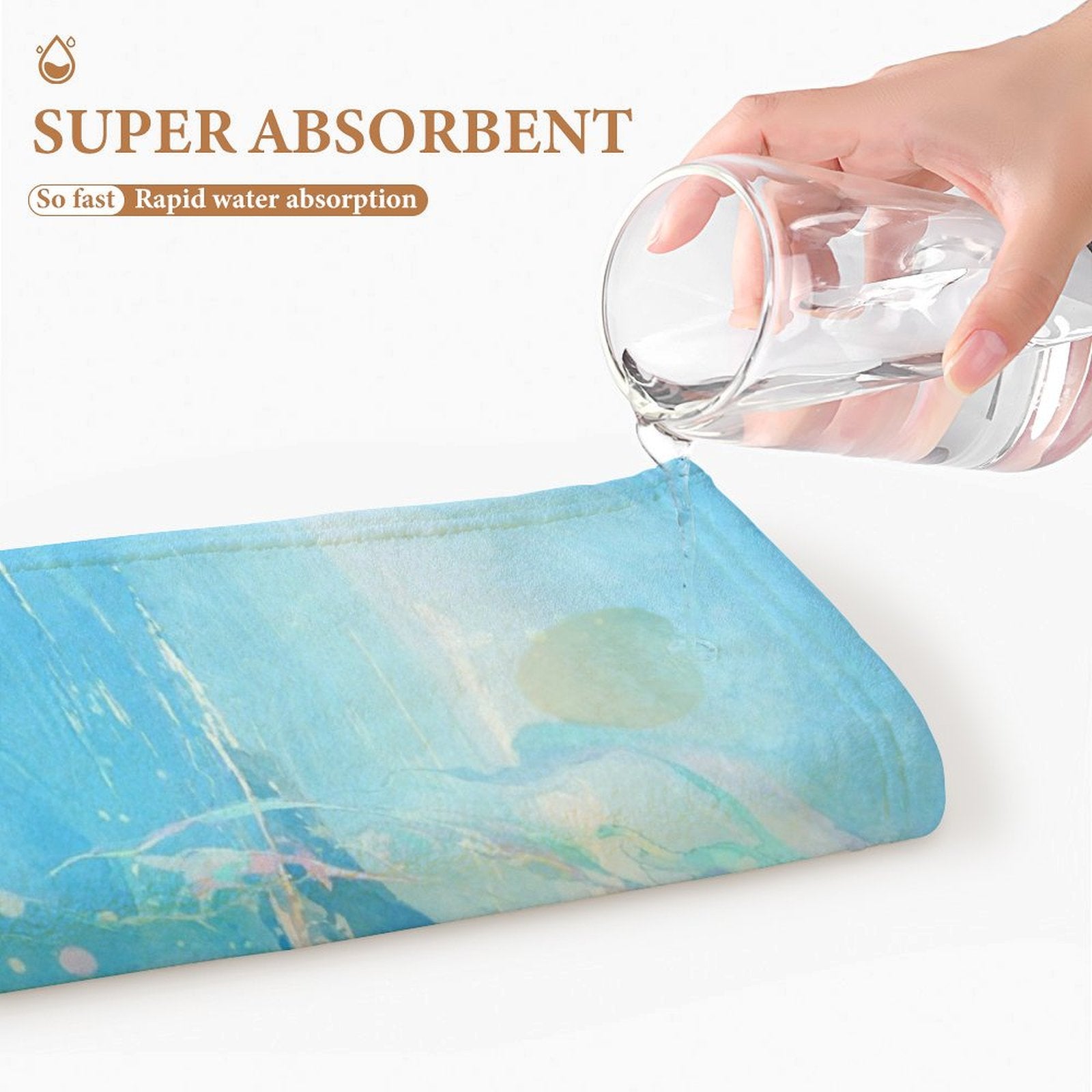 Personalized Picture Coral Bath Towel Customized Fleece Towel Quick Dry Durable-larkway tradelink