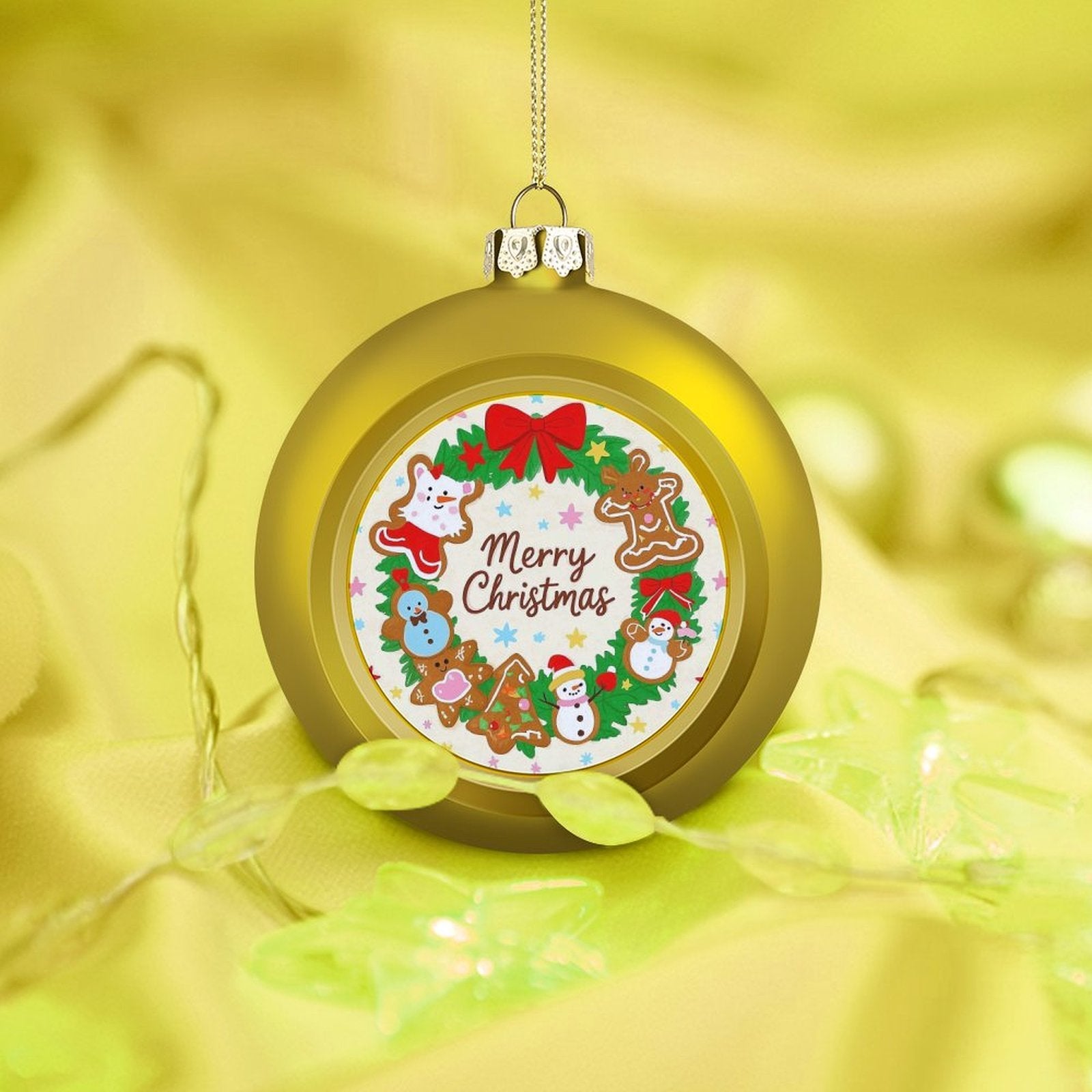 Custom Photo Christmas Ball Personalized Ornament Large 2.4in（6cm） 2 Colors-larkway tradelink