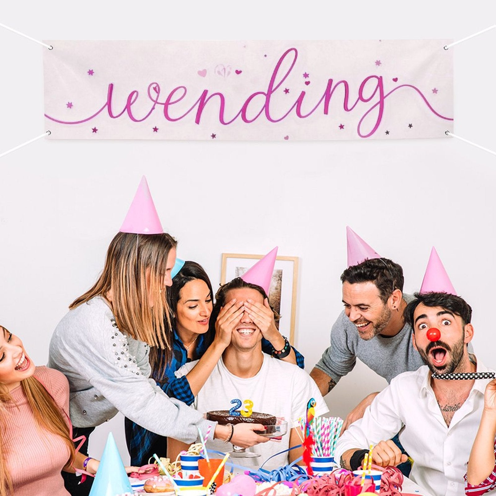 Custom Photo Decorative Banner Personalized Festival Banner Fade Resistant 120x30cm-larkway tradelink