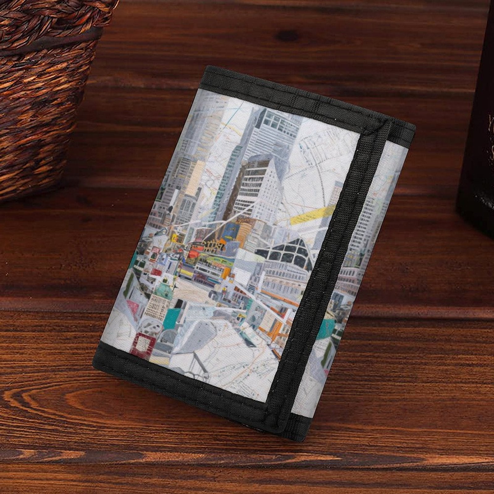 Custom Photo Tri Fold Polyester Wallet Personalized Durable Gift-larkway tradelink