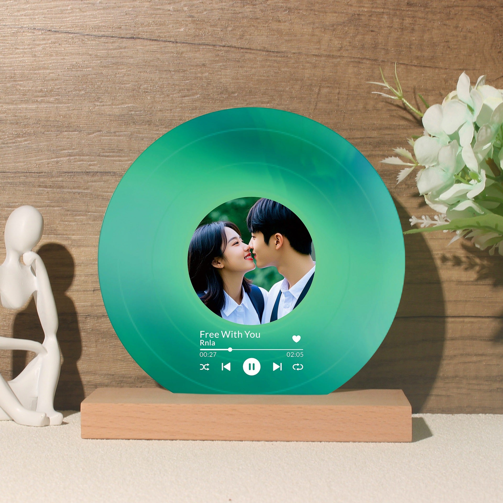 Custom Music Playing Vinyl Record with Photo Personalized Personalized  CD Gift-larkway tradelink