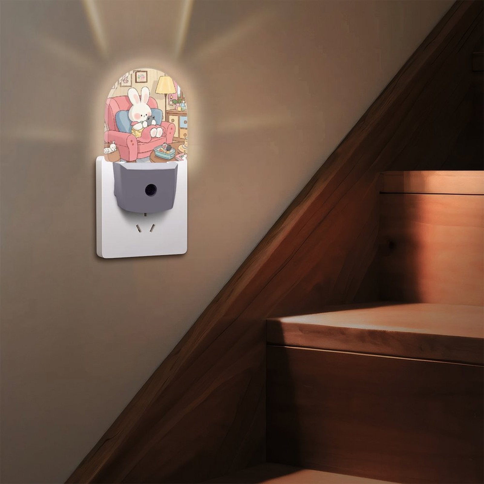 Custom Photo Sensor Night Light Personalized Gift Auto On Off Energy Saving-larkway tradelink