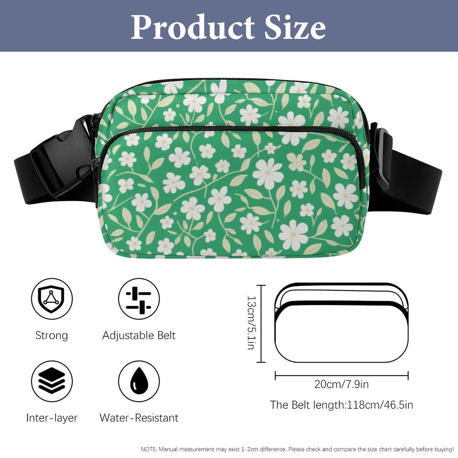 Custom Photo Full Print Waist Bag Personalized Bag Multi Compartment Hands Free-larkway tradelink