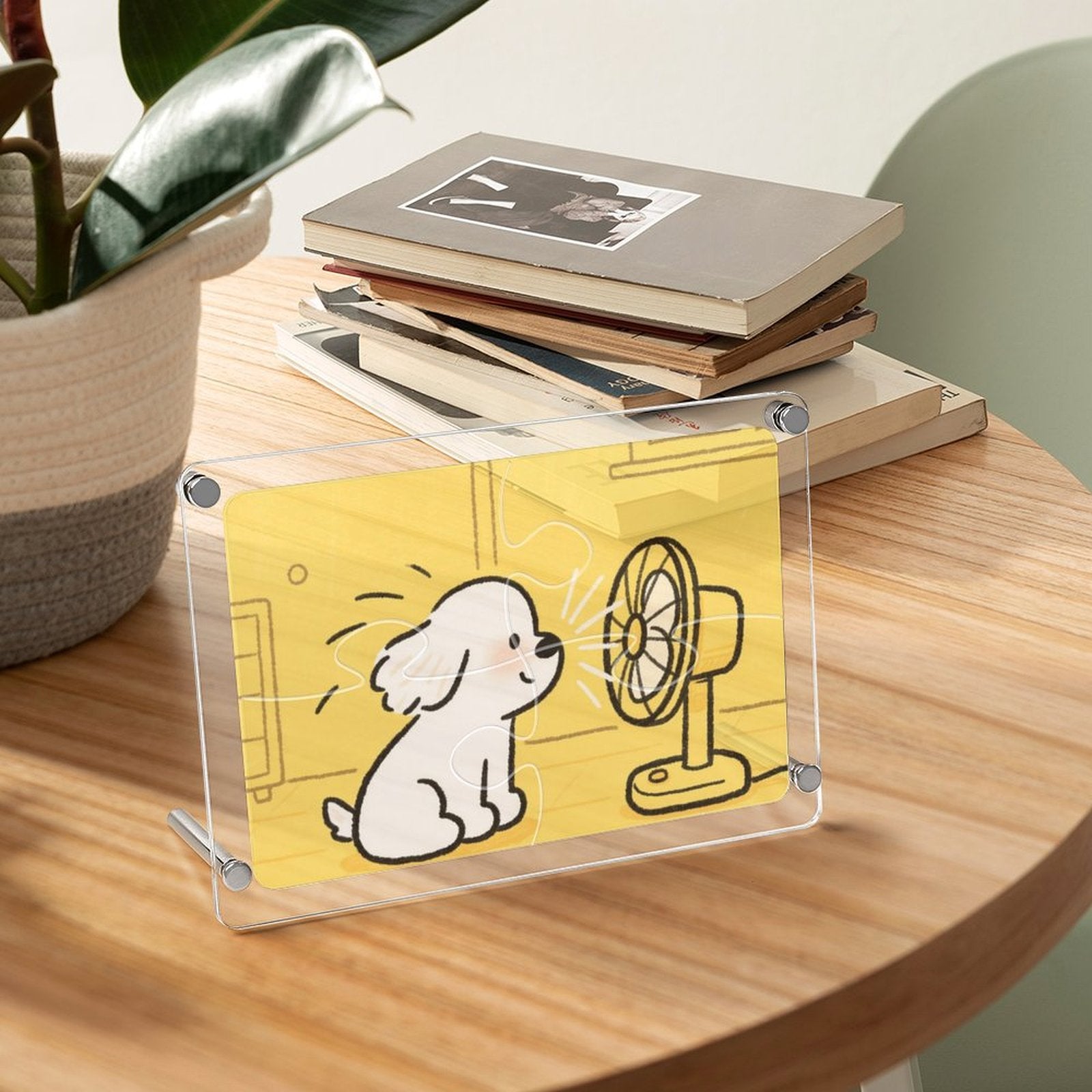 Custom Photo Acrylic Puzzle Frame Personalized Picture Display Stand Decoration-larkway tradelink