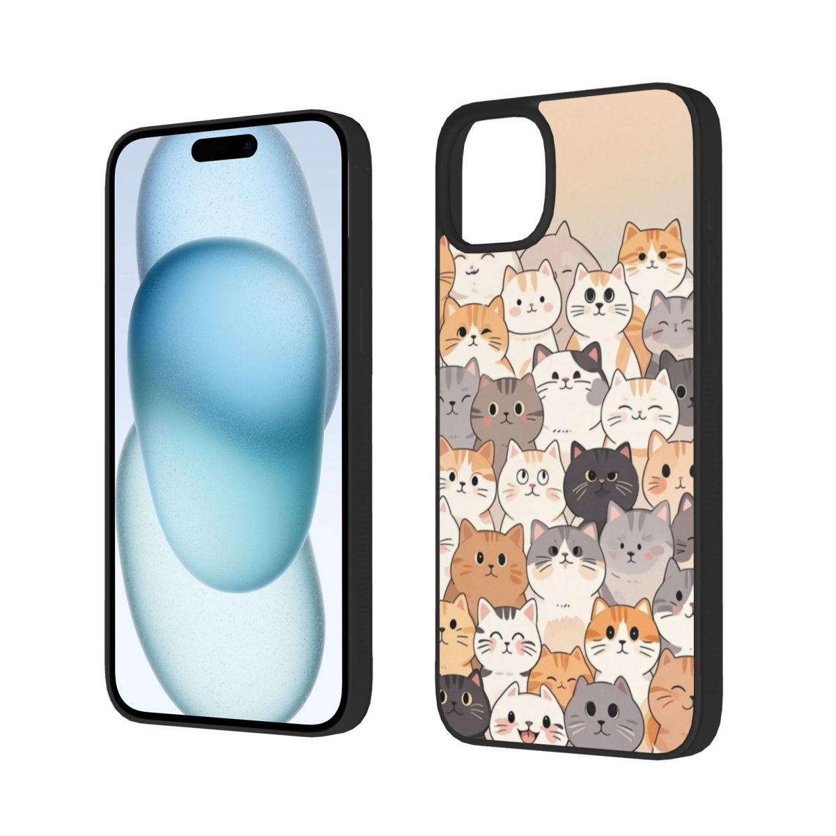 Customizable Photo Iphone 15 PC Phone Case Dual Camera Personalized Drop Resistant Anti Scratch-larkway tradelink