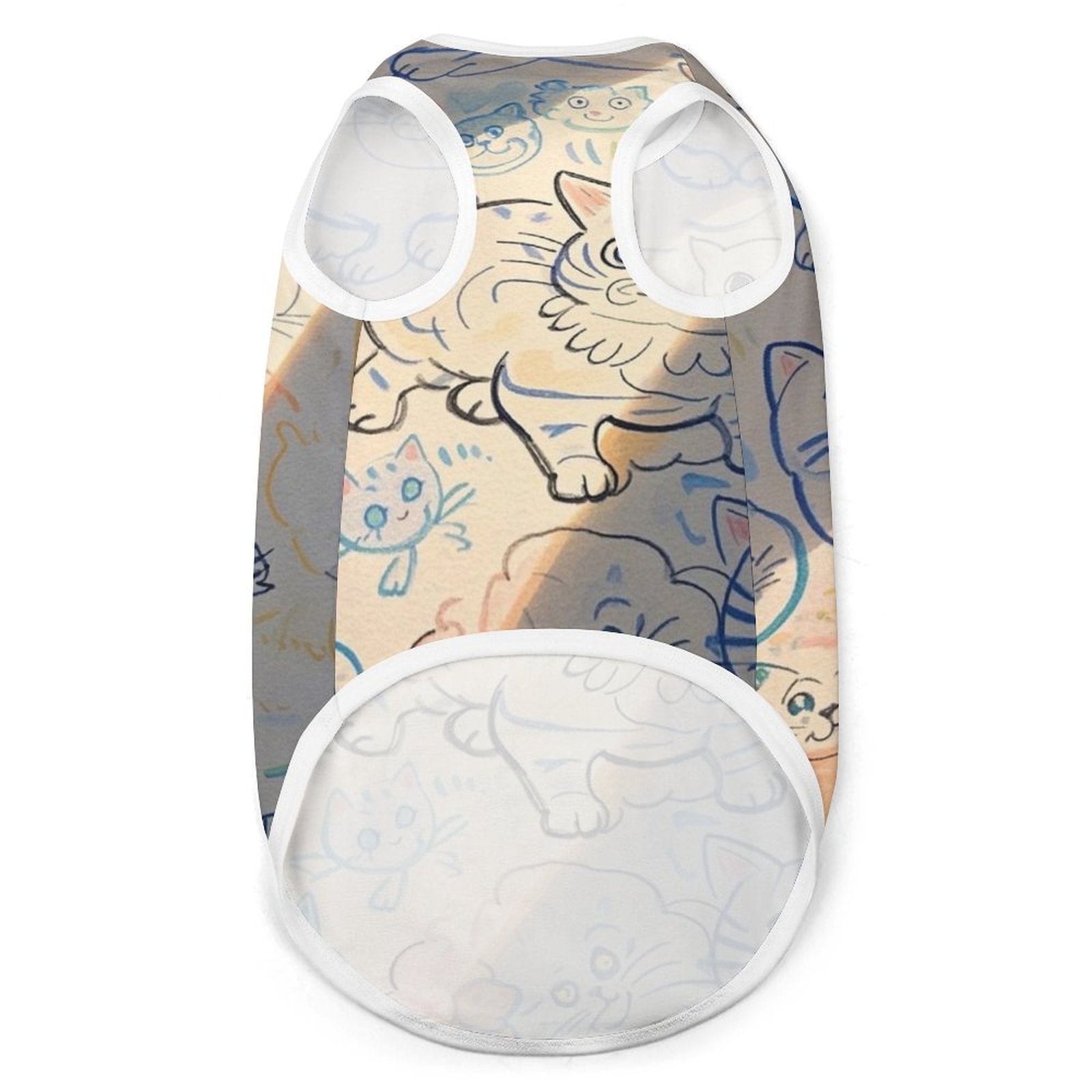 Custom Photo Full Print Pet Vest Personalized Pet Clothing Dirt Proof Fur Protection-larkway tradelink