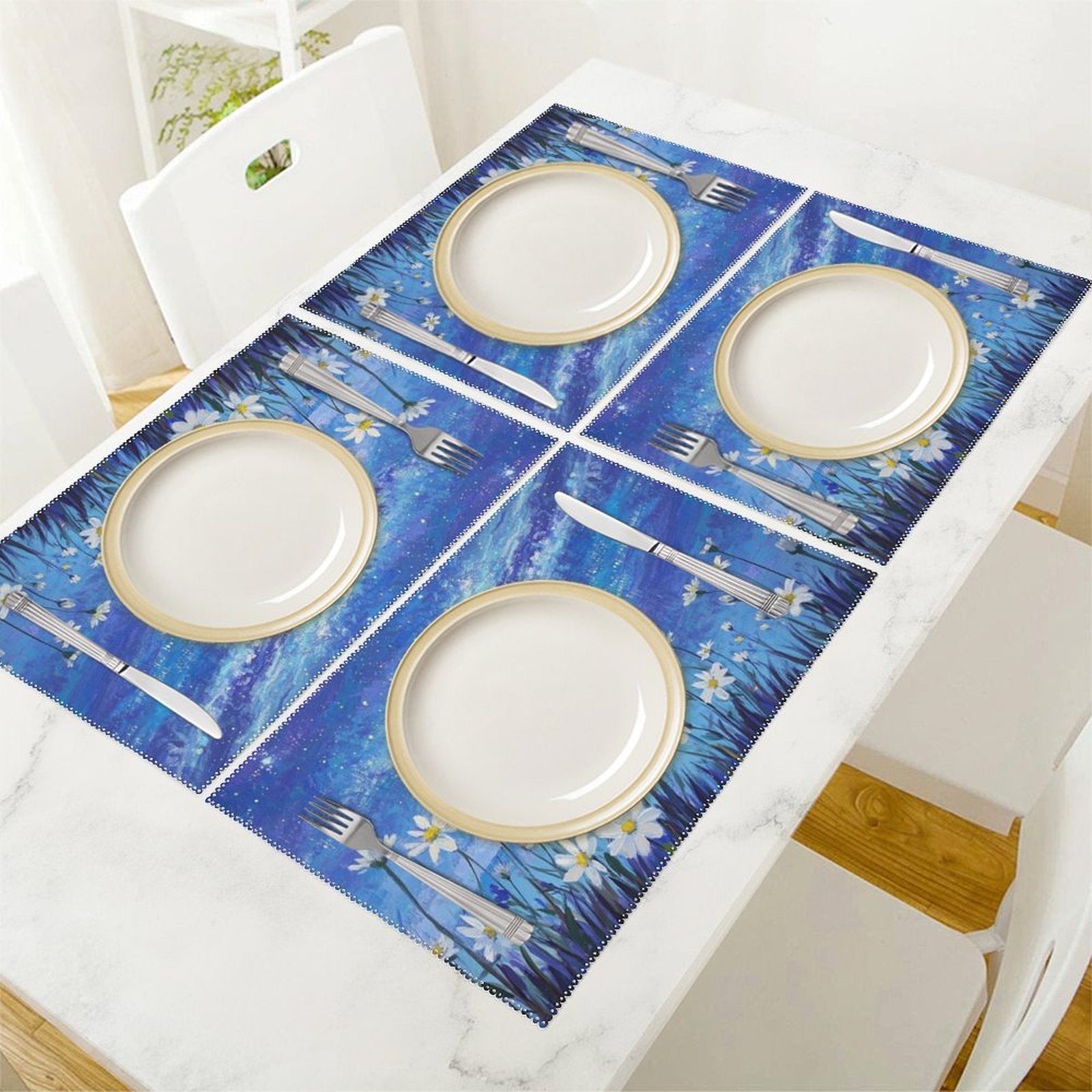 Custom Photo Placemats  Personalized Table Mat Washable Durable Fade Proof Set of 6-larkway tradelink