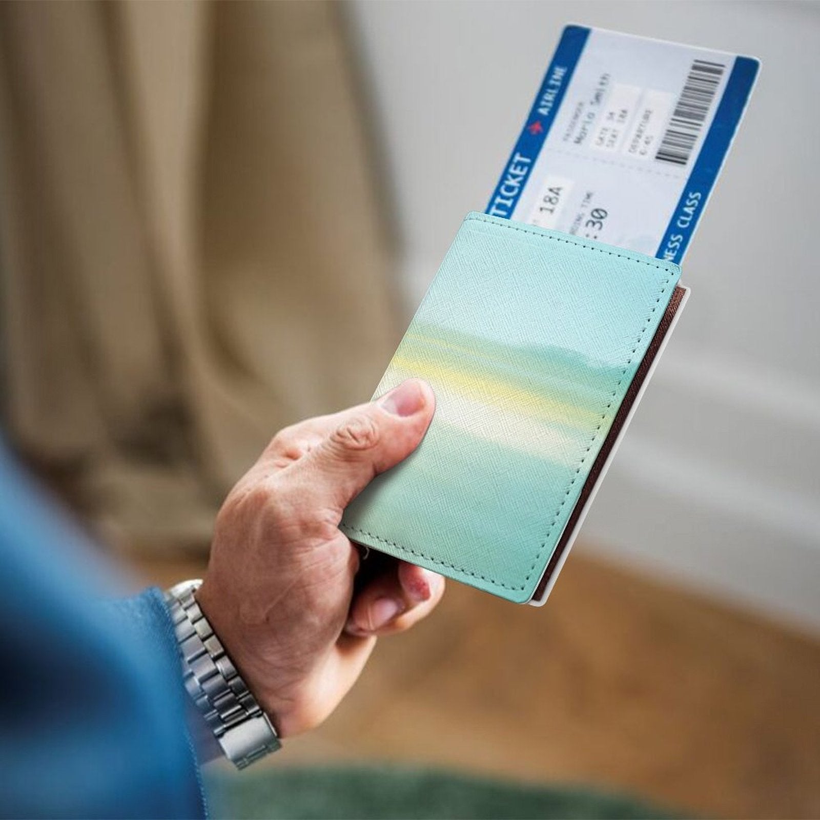 Personalized Picture Travel Document Holder Customizable Passport Protective Cover-larkway tradelink