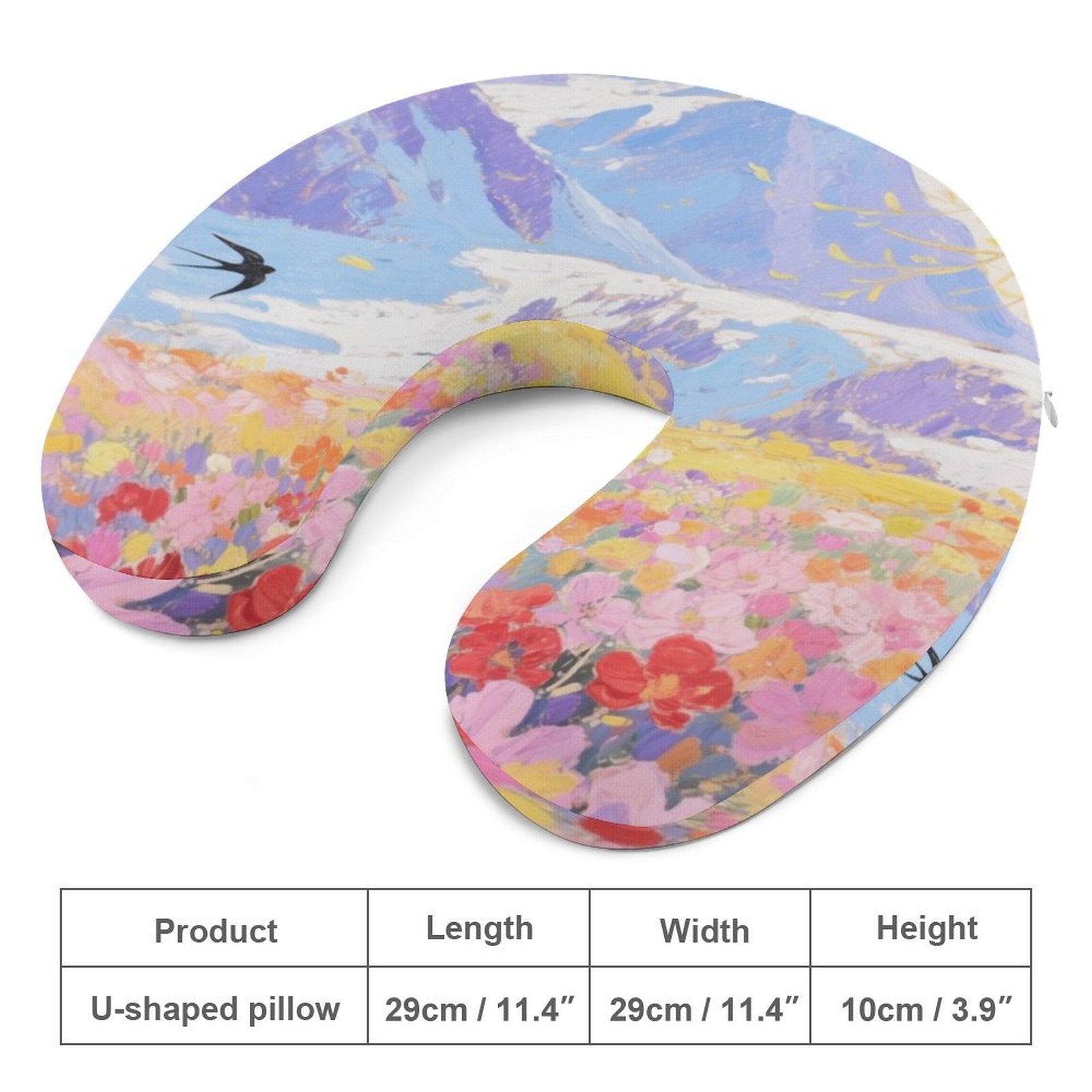 Custom Photo U Shaped Neck Pillow Personalized Picture Travel Pillow Memory Foam Core-larkway tradelink