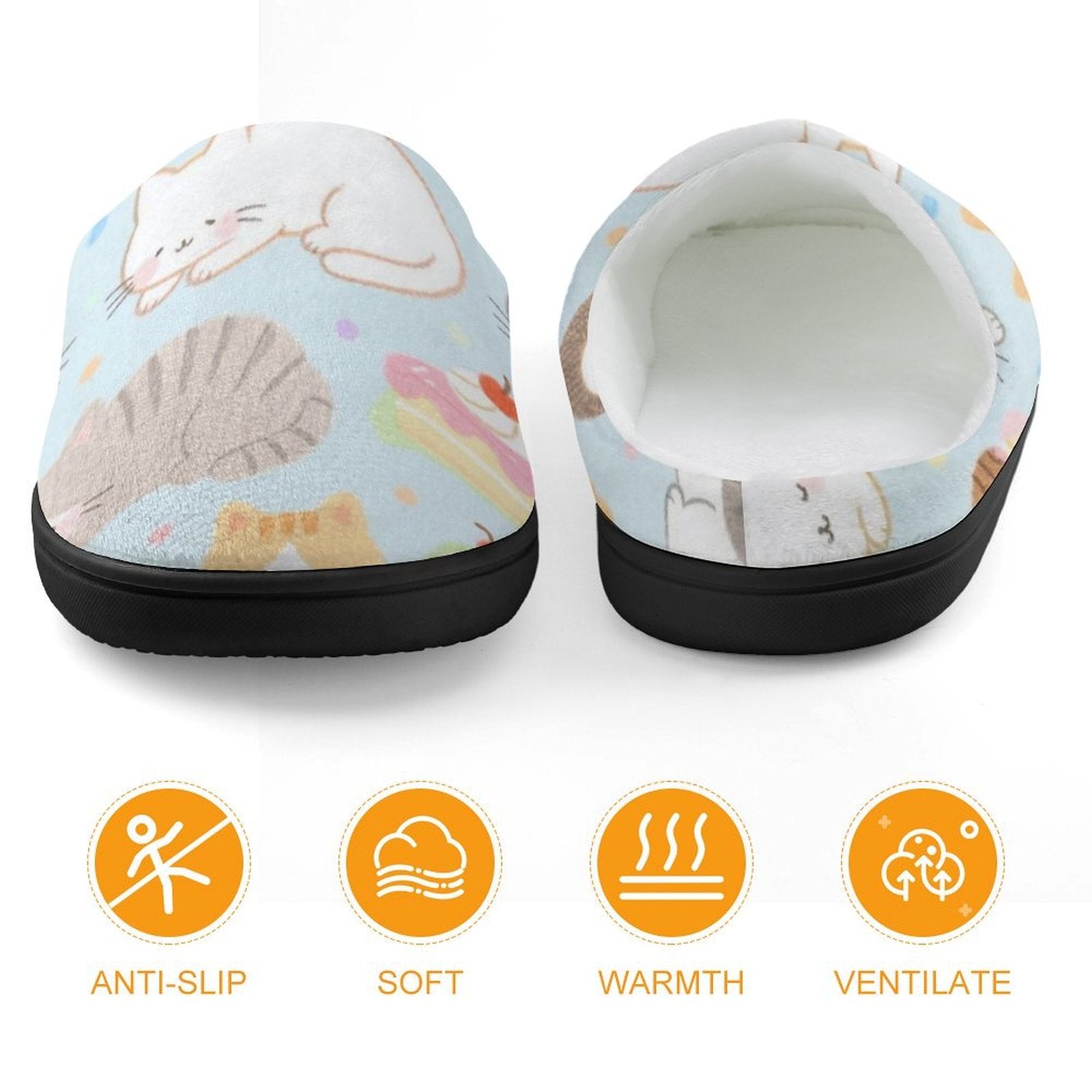 Personalized Flannel Slippers Custom Photo Slippers Breathable Sweat Absorbing for Kids-larkway tradelink