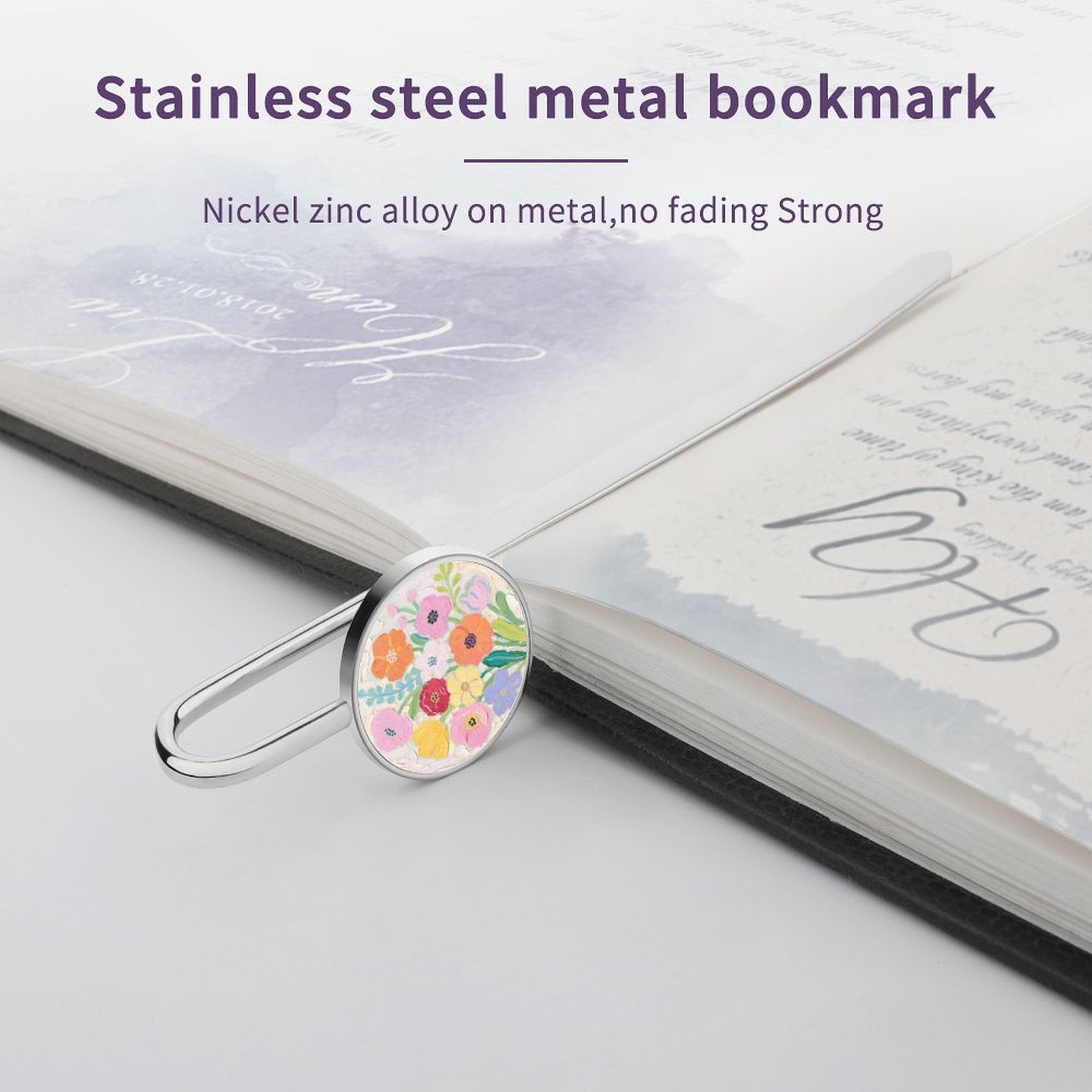 Custom Photo Metal Bookmark Personalized Stainless Steel Gift-larkway tradelink