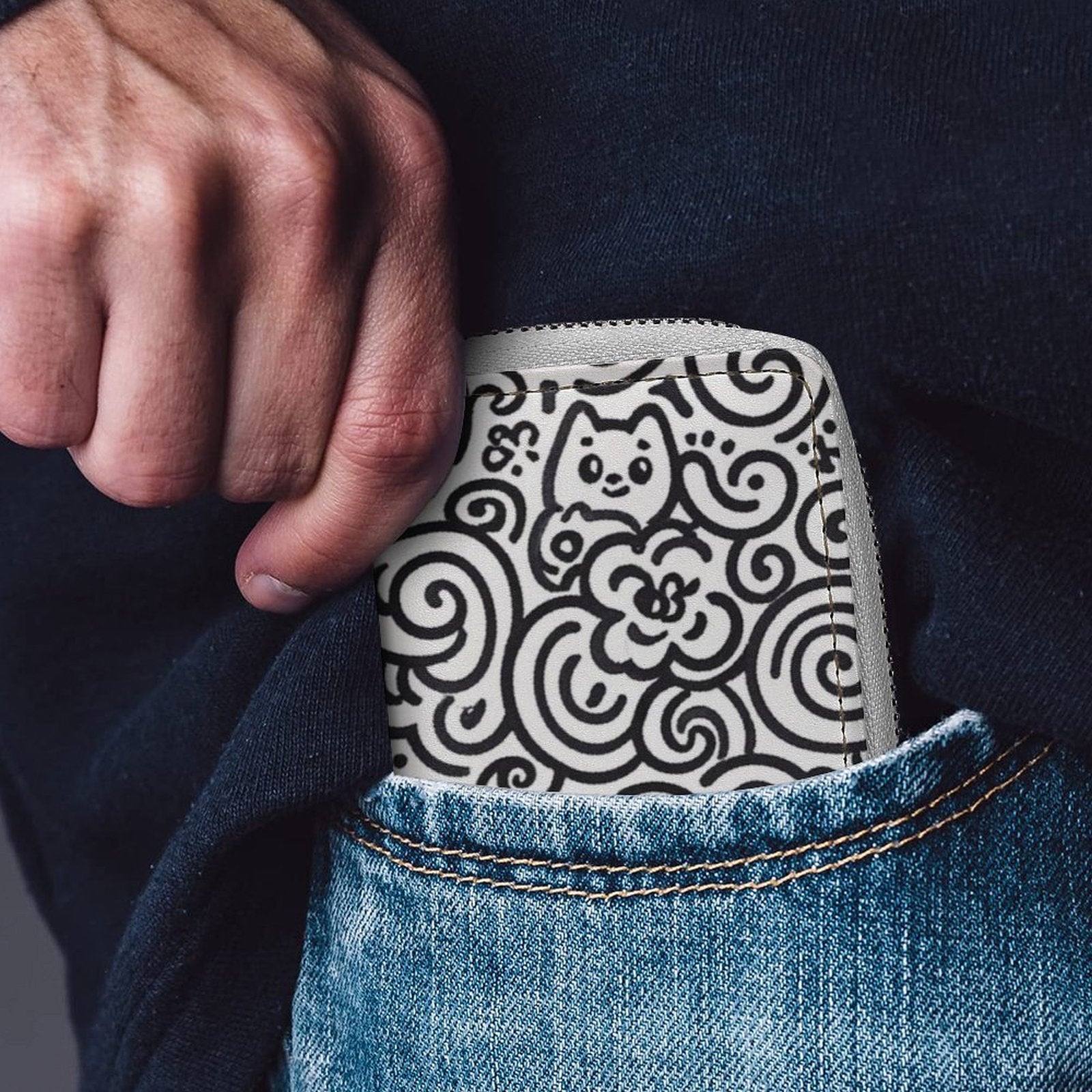 Custom Photo Leather Card Holder Personalized Card Bag Double Sided Design-larkway tradelink