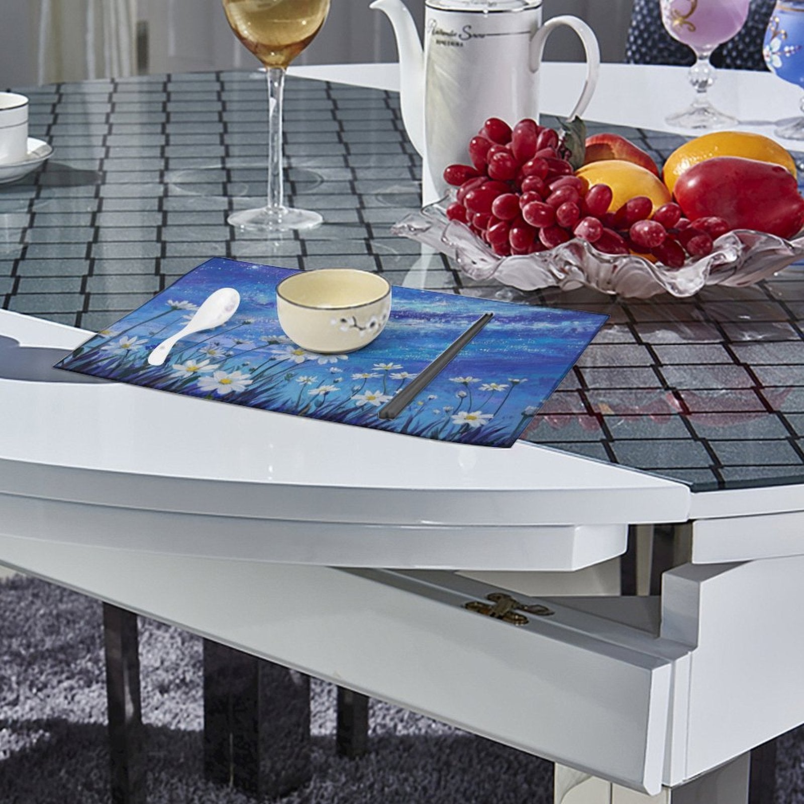 Custom Photo Placemats  Personalized Table Mat Washable Durable Fade Proof Set of 6-larkway tradelink