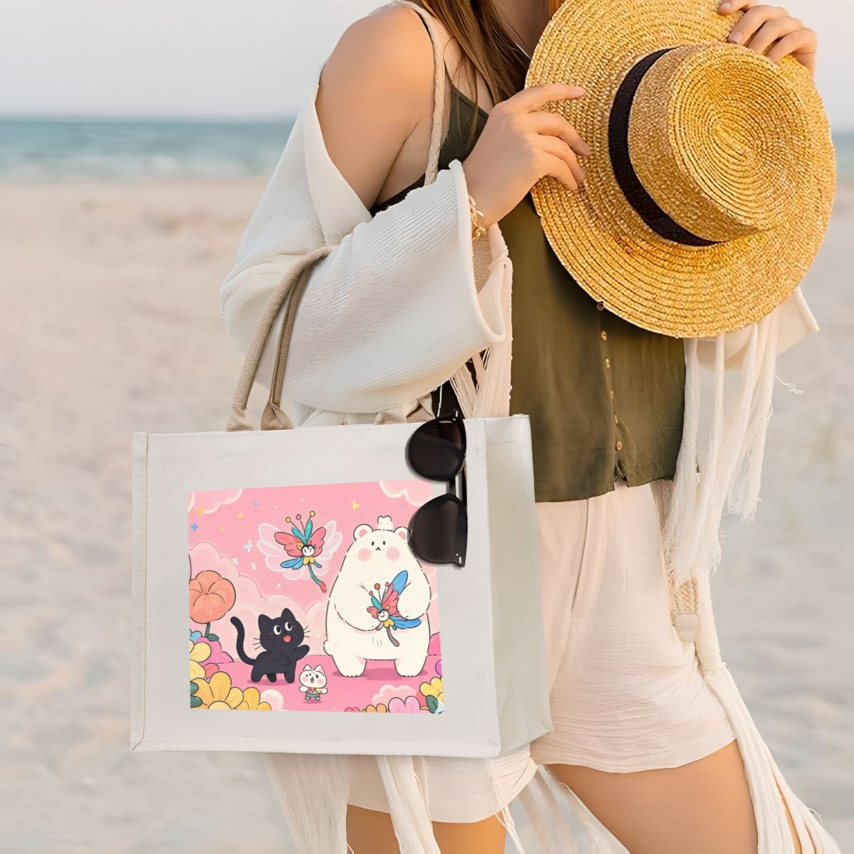 Personalized PIctur Tote Bag Custom Photo handbag for Her-larkway tradelink