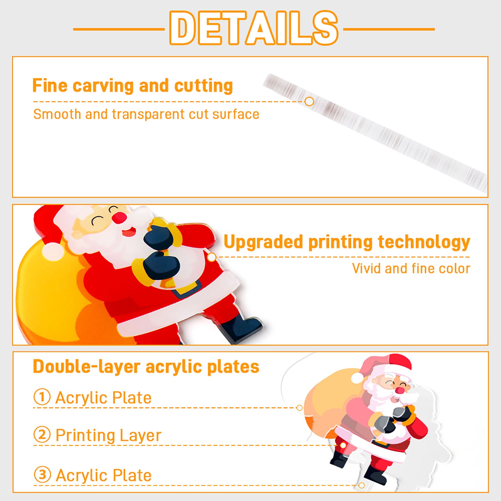 Custom Photo Acrylic Irregular Pendant Personalized Picture Hanging Decor-larkway tradelink