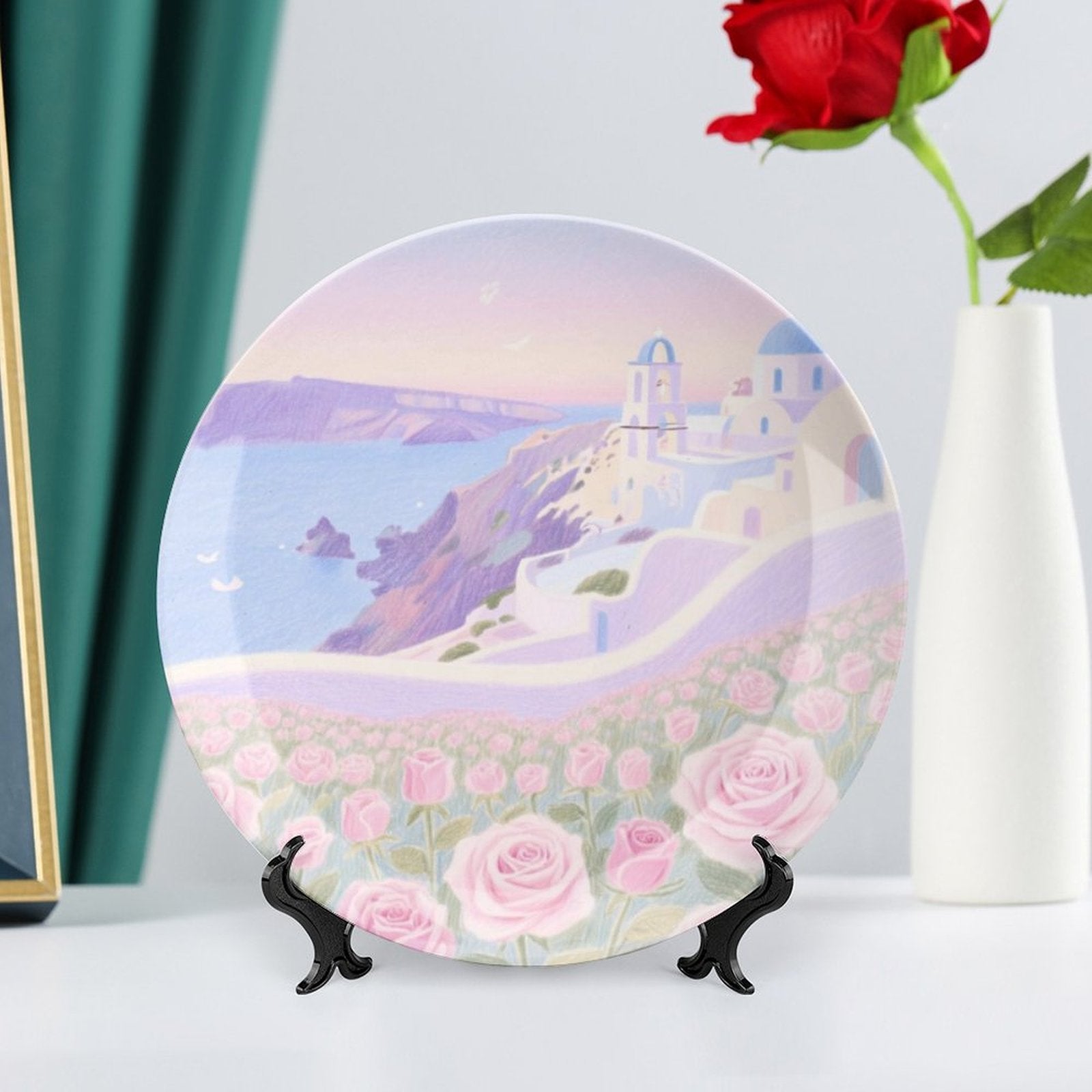 Custom Photo Bone China Decorative Plate Personalized Picture Ceramic-larkway tradelink