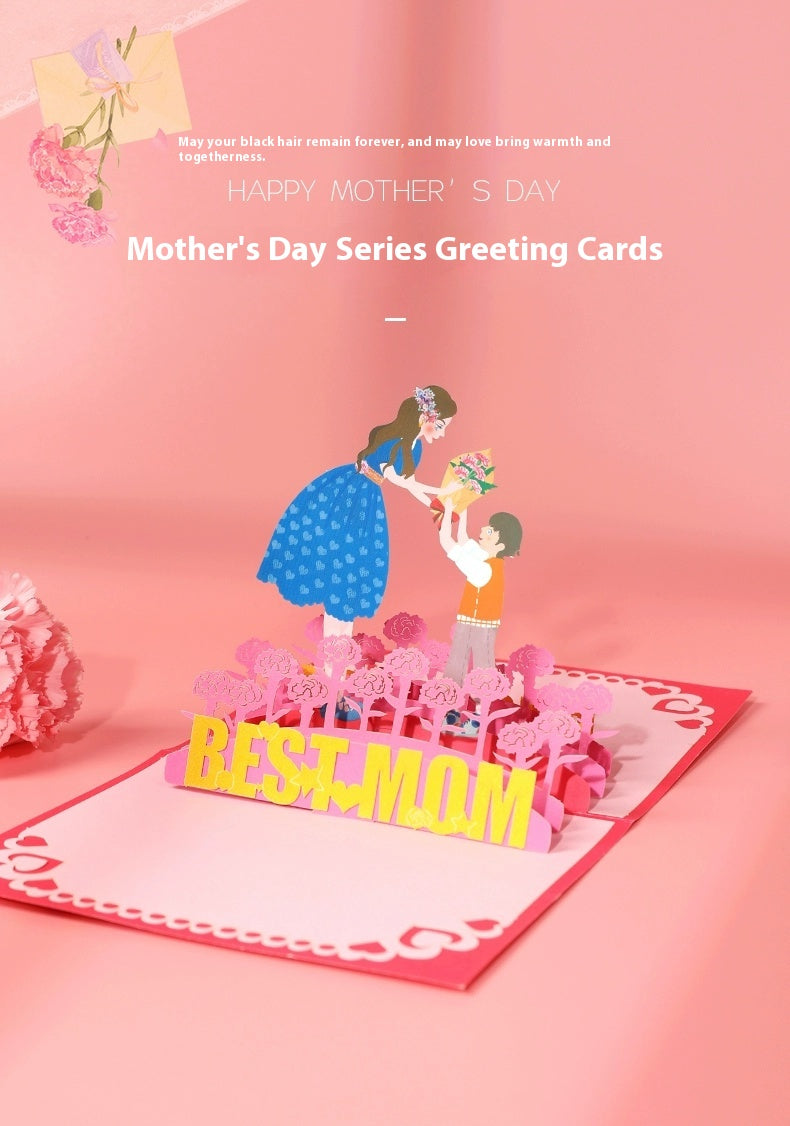 3D Card Pop Up Best Mom Greeting Card for Mother’s Day for Her-larkway tradelink