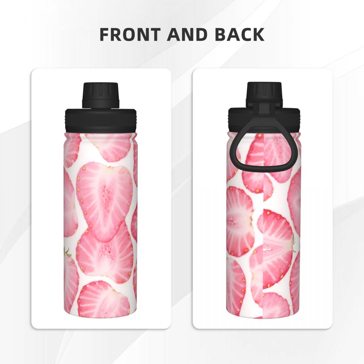 Custom 18oz Sports Water Bottle Double Wall Insulated Personalized Picture Bottle-larkway tradelink