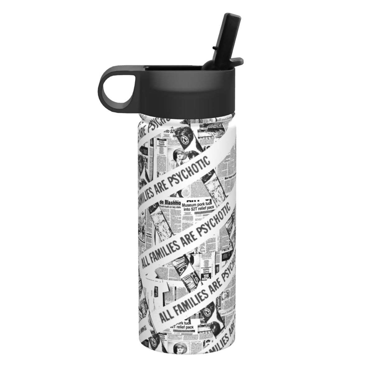 Custom 18oz Sports Insulated Water Bottle with Straw Lid Personalized Picture Kettle-larkway tradelink