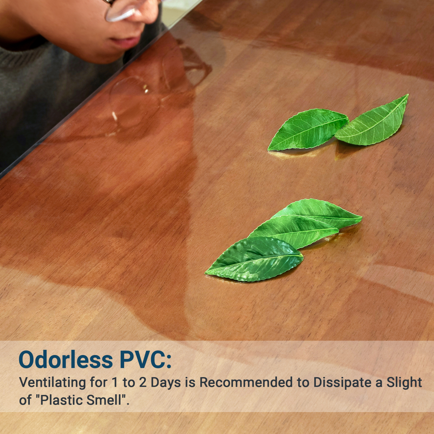 NAP2WELL Clear Table Cover Protector Rectangle, 1.5mm Transparent Plastic Table Protector Waterproof, Anti-scratch Clear Desk Mat for Office Desktop Dresser Night Stand Dining Table