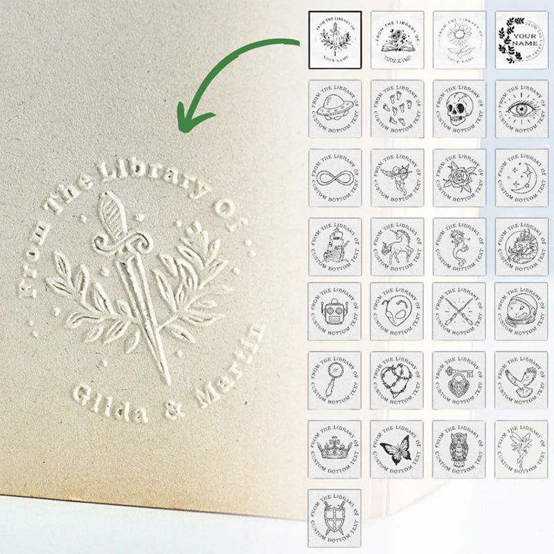 Personalized Book Embosser Clip