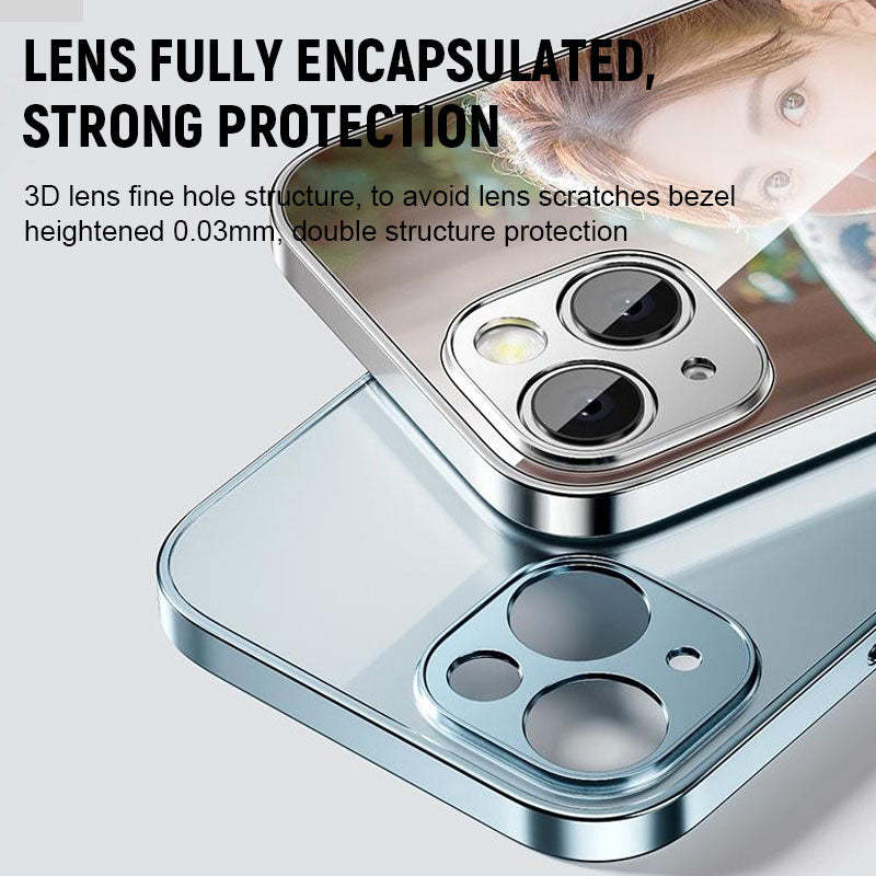 Custom Metal Painted Glass Phone Case