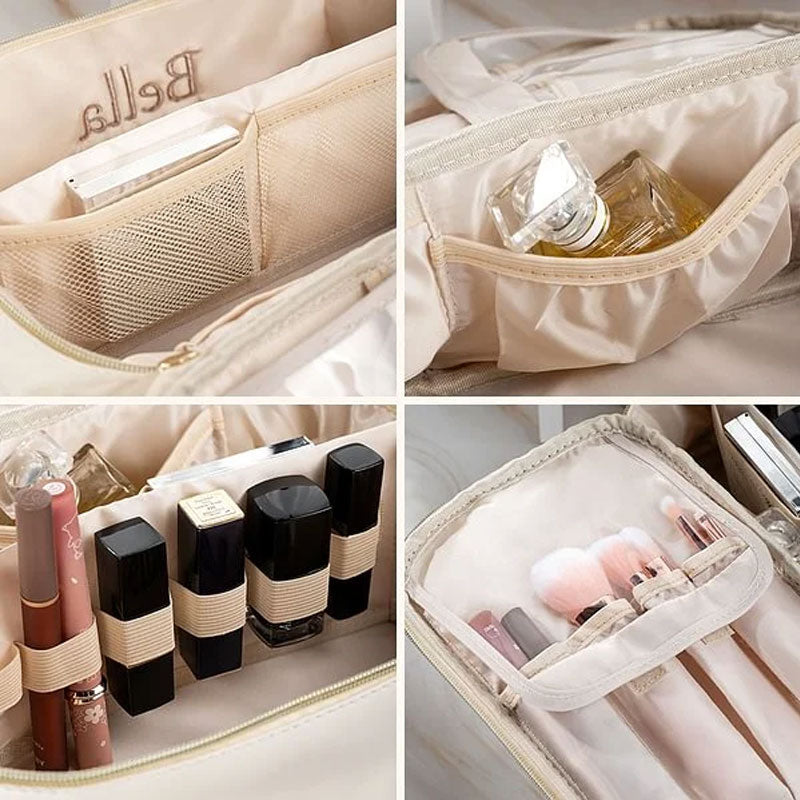 Personalisierte bestickte Reise-Make-up-Tasche