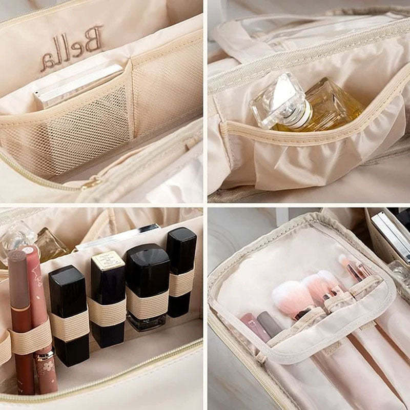 Personalisierte bestickte Reise-Make-up-Tasche