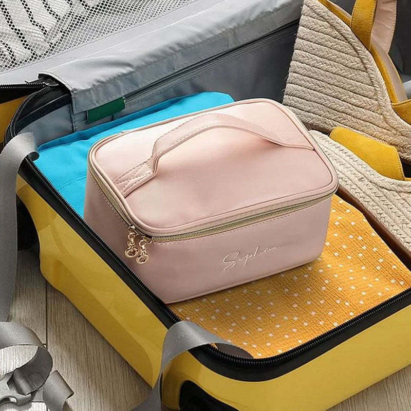 Personalisierte bestickte Reise-Make-up-Tasche