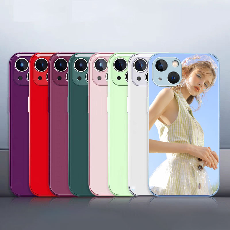 Custom Metal Painted Glass Phone Case