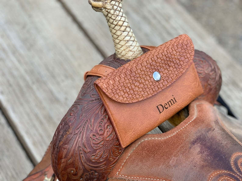 Customized Personalized Saddle Bag