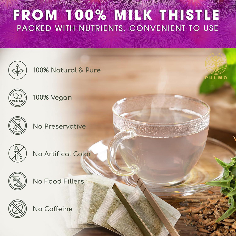 Pure Milk Thistle Tea – No Sugar, No Caffeine, No Additives