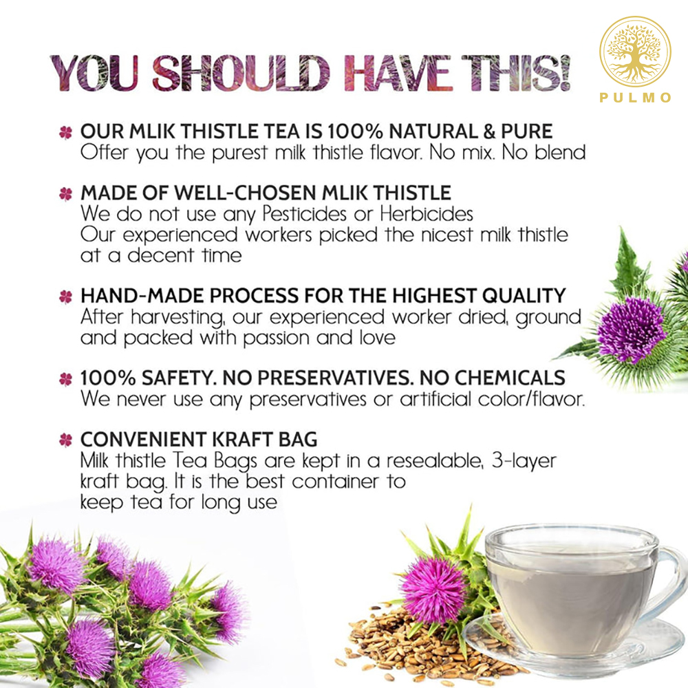 Pure Milk Thistle Tea – No Sugar, No Caffeine, No Additives