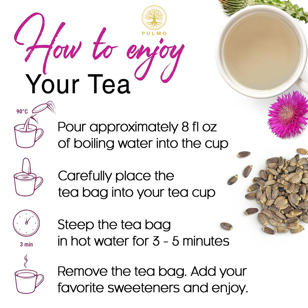 Pure Milk Thistle Tea – No Sugar, No Caffeine, No Additives